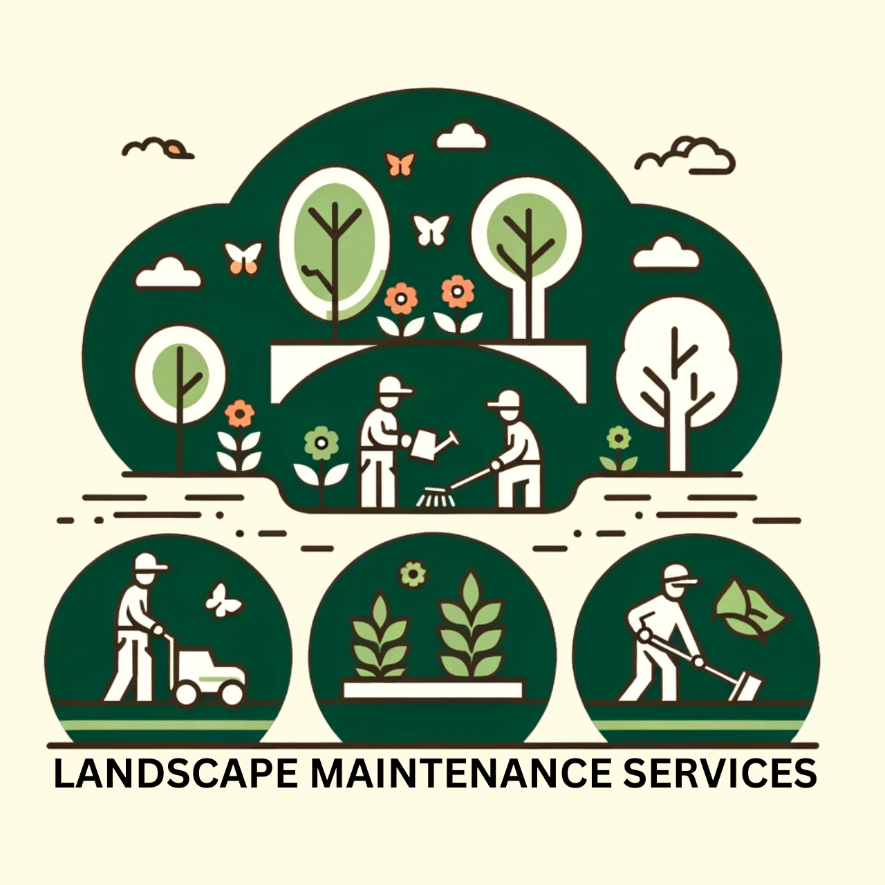 infographic of Winston-Salem landscape maintenance services