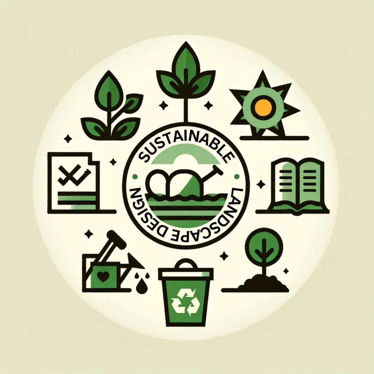 infogrphic for sustainable landscape design